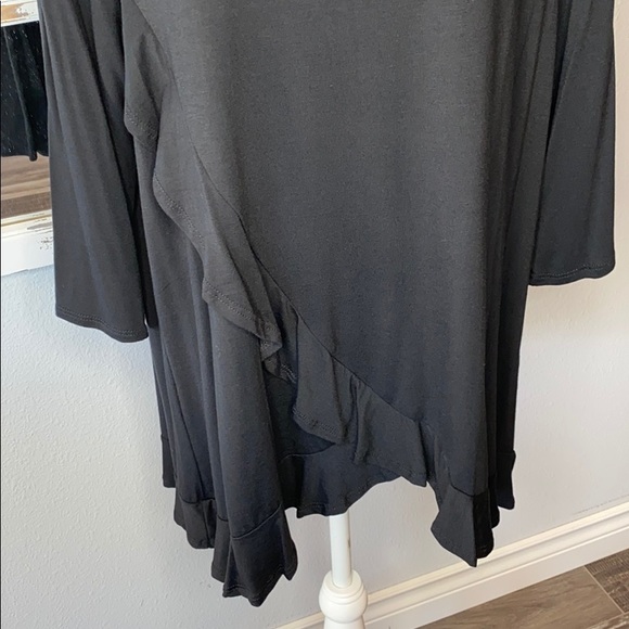 Black Ruffle Tunic - Picture 5 of 8